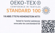 oekotex-Frottier-Bademantel