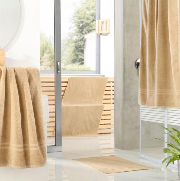 Walkfrottier Hotelhandtuch 450 beige